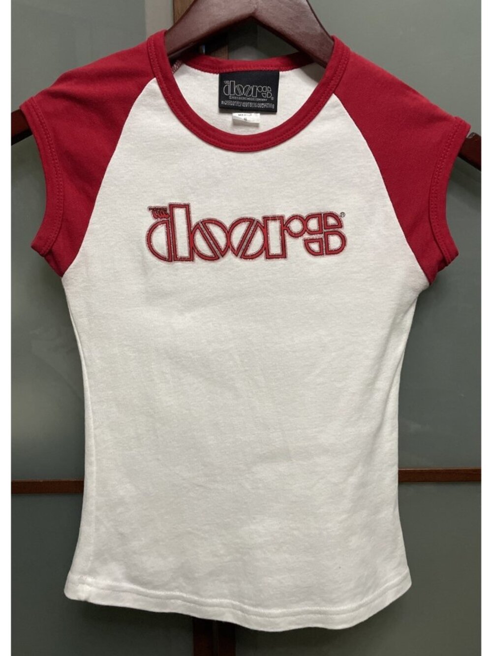 Dragonfly x The Doors Vintage 2003 Y2K Raglan Small Babydoll T-Shirt Band Tee